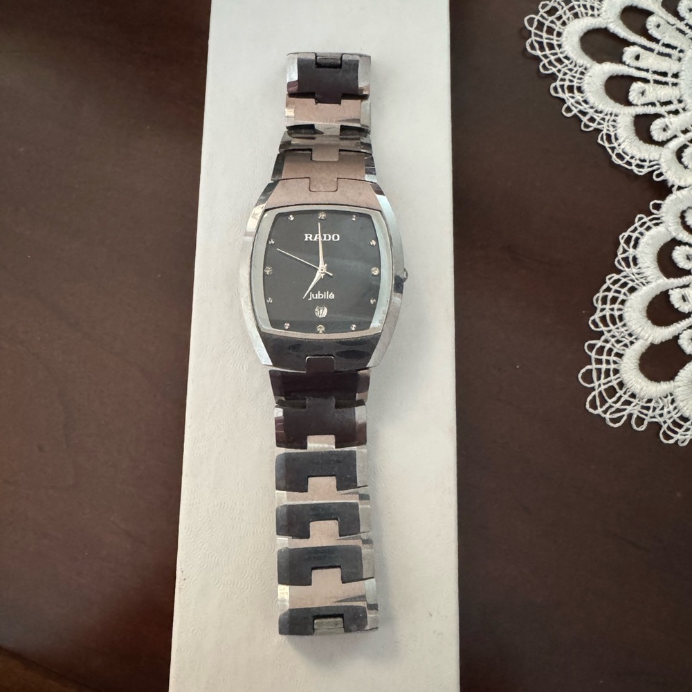 Rado Jubile Black and Silver Timepiece